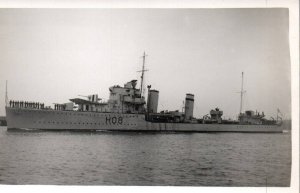 RPPC Photo British Royal Navy HMS Eclipse (H08) Destroyer War