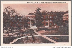 Mississippi Blue Mountain Whitfield Hall Blue Mountain College Curteich