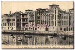 Old Postcard St Jean de Luz Basque coast House of Infante