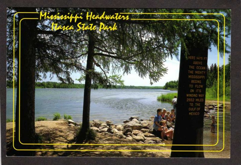 MN Mississippi River Itasca State Park Minnesota Postcard