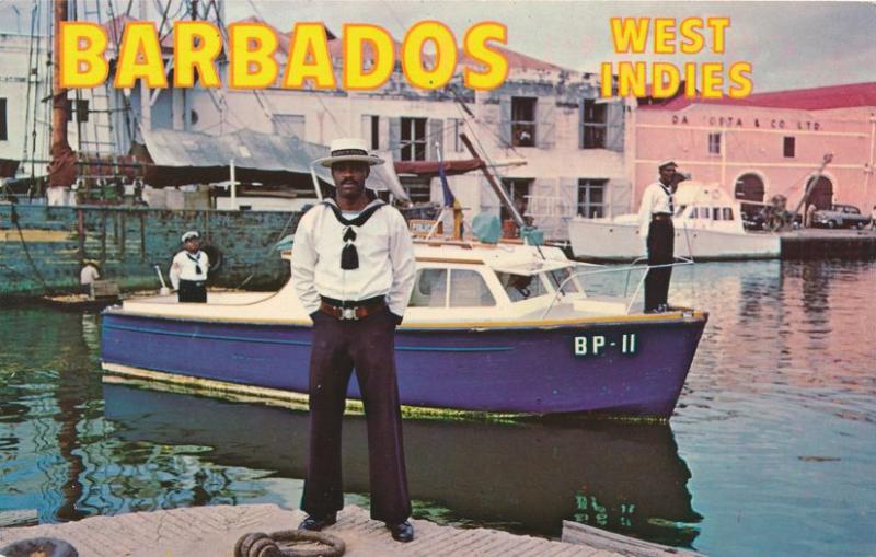 Harbor Police Boat - Bridgetown, Barbados, West Indies - pm 1971 - Roadside