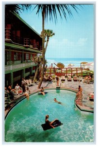 1959 Sunshine Beach Motel South Ocean Drive, Daytona Beach FL Postcard