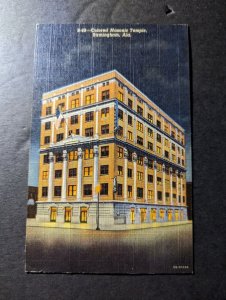 Mint USA Postcard Colored Masonic Temple Birmingham Alabama