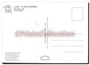 Postcard Modern Ile De Re Bois Plage Blanche