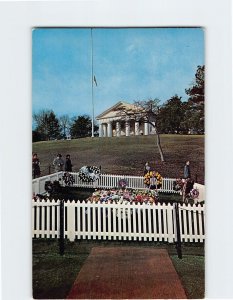 Postcard Grave of John F. Kennedy Arlington National Cemetery Virginia USA