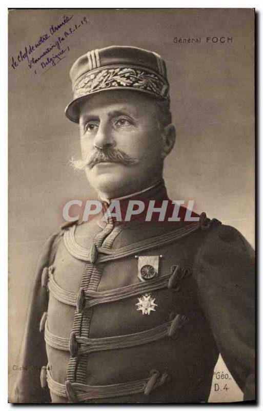 Postcard Former Army General Foch