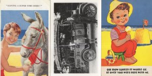 Tognarelli Old Ice Cream Van Photo & 2x Old Postcard s