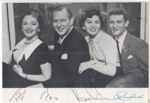 Bernard Braden Barbara Kelly TV Show Hand Signed Photo