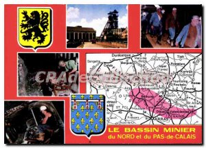 Modern Postcard The Mining Basin Nord and Pas de Calais Mining Activity in