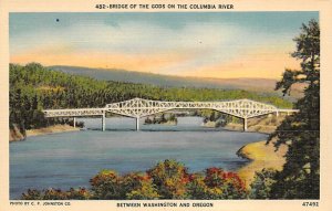 Bridge of The Gods between Washington and Oregon - Columbia River, Oregon OR  