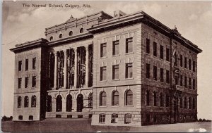 Normal School Calgary Alberta AB Unused Currey & Cope Postcard H40 *as is