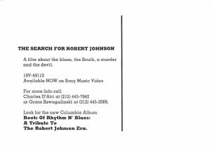 The Search for Robert Johnson - 