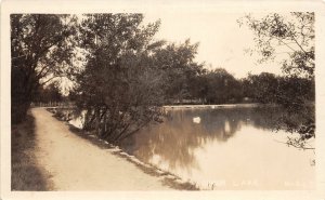 J8/ Great Falls Gibson Lake Montana RPPC Postcard c1920s Walkway 199