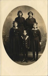 CPA BLAYE-les-MINES Young Girl and a Young Boy - Types - Photo Pc. (1087757)