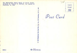 Metropolitan Opera House At, Lincoln Center  