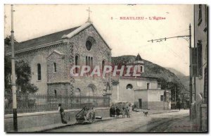 Old Postcard Beaulieu L & # 39Eglise