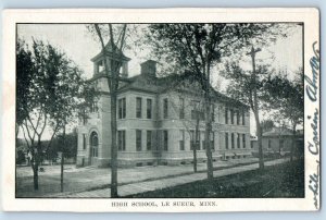 Litchfield  Minnesota Postcard High School Building Trees Exterior 1905 Unposted
