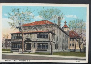 America Postcard - Masonic Temple, Aberdeen, South Dakota   T9416