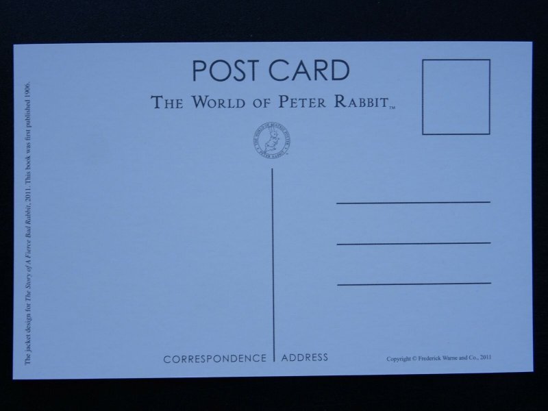 Beatrix Potter Character A FIERCE BAD RABBIT jacket design Postcard