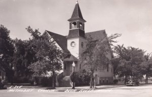 Deer River Minnesota Methodist Church Real Photo Old USA Postcard