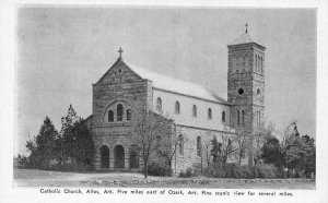 ALTUS, Arkansas AR   CATHOLIC CHURCH  Franklin Co  COUNTS REXALL DRUG Postcard