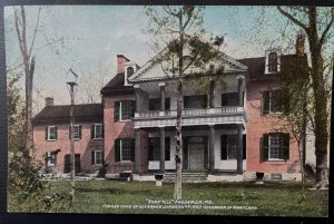 Vintage Postcard 1907-1915 Rose Hill, Home of Governor Johnson, Frederick, MD