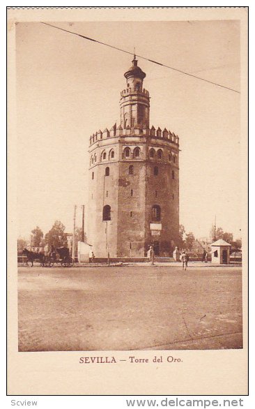 SEVILLA - Torre del Oro , Spain , 1910-20s