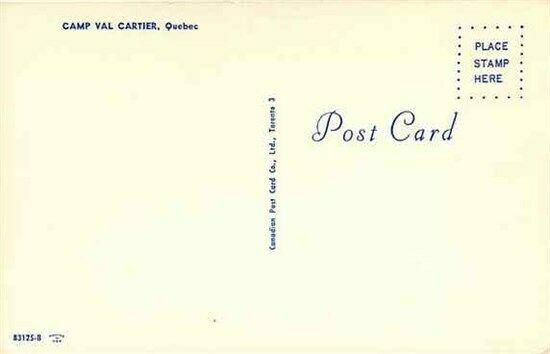 Canada, Quebec, Camp Val Cartier, Aerial  View, Canadian Post Card 83125-B