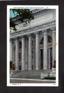 NY Entrance State Education Building Albany New York Postcard