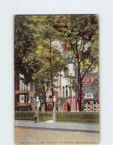 Postcard The Little Church Around The Corner, New York City, New York