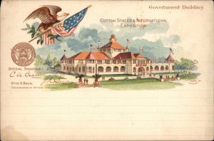 Cotton States Exposition 1895 Atlanta Georgia GA Govt Bldg PIONEER POSTCARD