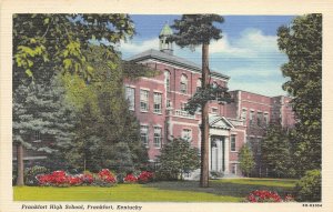 Frankfort Kentucky 1940s Postcard Frankfort High School