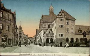 Reichenbach i.V. Street Scene c1910 Postcard