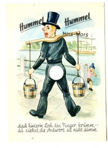 Hole in the Middle, Hummel Hummel Mors Mors, German Humor Postcard