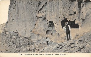 H18/ Espanola New Mexico Postcard c1910 Cliff Dweller's Ruins Artifacts