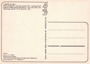 Transport Postcard - Place Du Marche, Carouge Motrice 723 + Remorque 310 RR9731