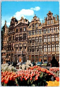 Postcard - A part of the Market Place - Brussels, Belgium