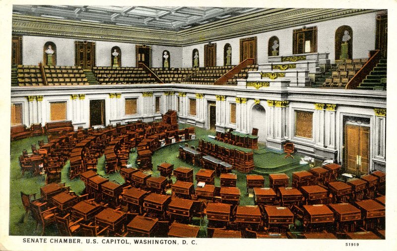 DC - Washington. Capitol Building, Senate Chamber