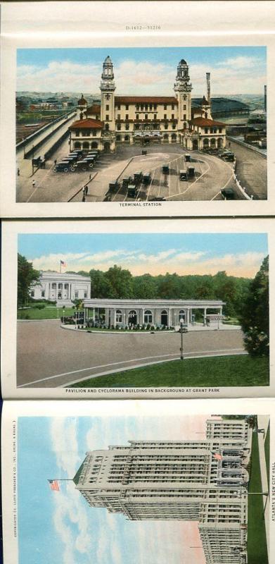 Atlanta Georgia 1920s Brook Haven Country Club Federal Prison postcard folder