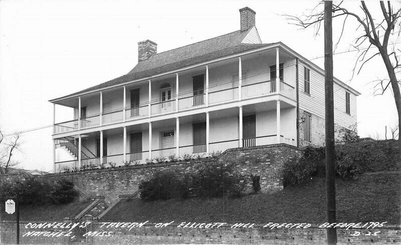 Cook Connelly's Tavern Natchez Mississippi Elliott Hall RPPC  Postcard 21-2424