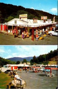 NC, Cherokee  WESTERN PHOTOS~ARTS~CRAFTS~AF Steward ROADSIDE ca1950's Postcard