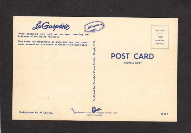 QC Gaspe La Gaspesie Peninsula City Quebec Canada Carte Postale Postcard