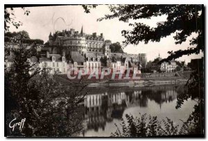 Old Postcard Chateaux of the Loire Amboise Indre et Loire Chateau frames in G...