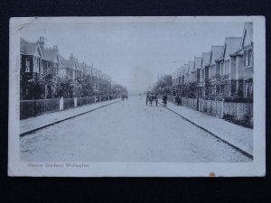 London Sutton WALLINGTON Onslow Gardens c1905 Postcard