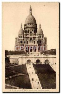 Paris Old Postcard Sacre Coeur in Montmartre