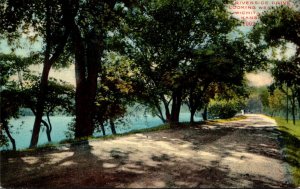 Kansas Wichita Riverside Drive Looking West 1910