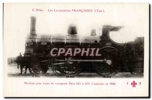 Postcard Old Train locomotive machine passenger trains Series 621 635