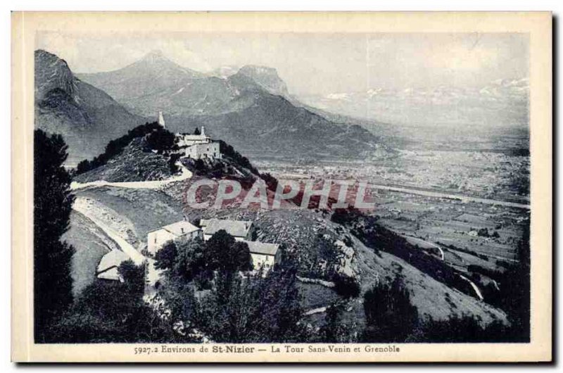 Surroundings of St Nizier Postcard Old Tower Without Venom and Grenoble