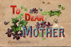To Dear Mother With Flowers
