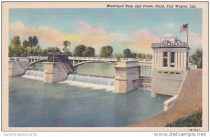 Indiana Fort Wayne Municipal Dam and Power Plant Curteich